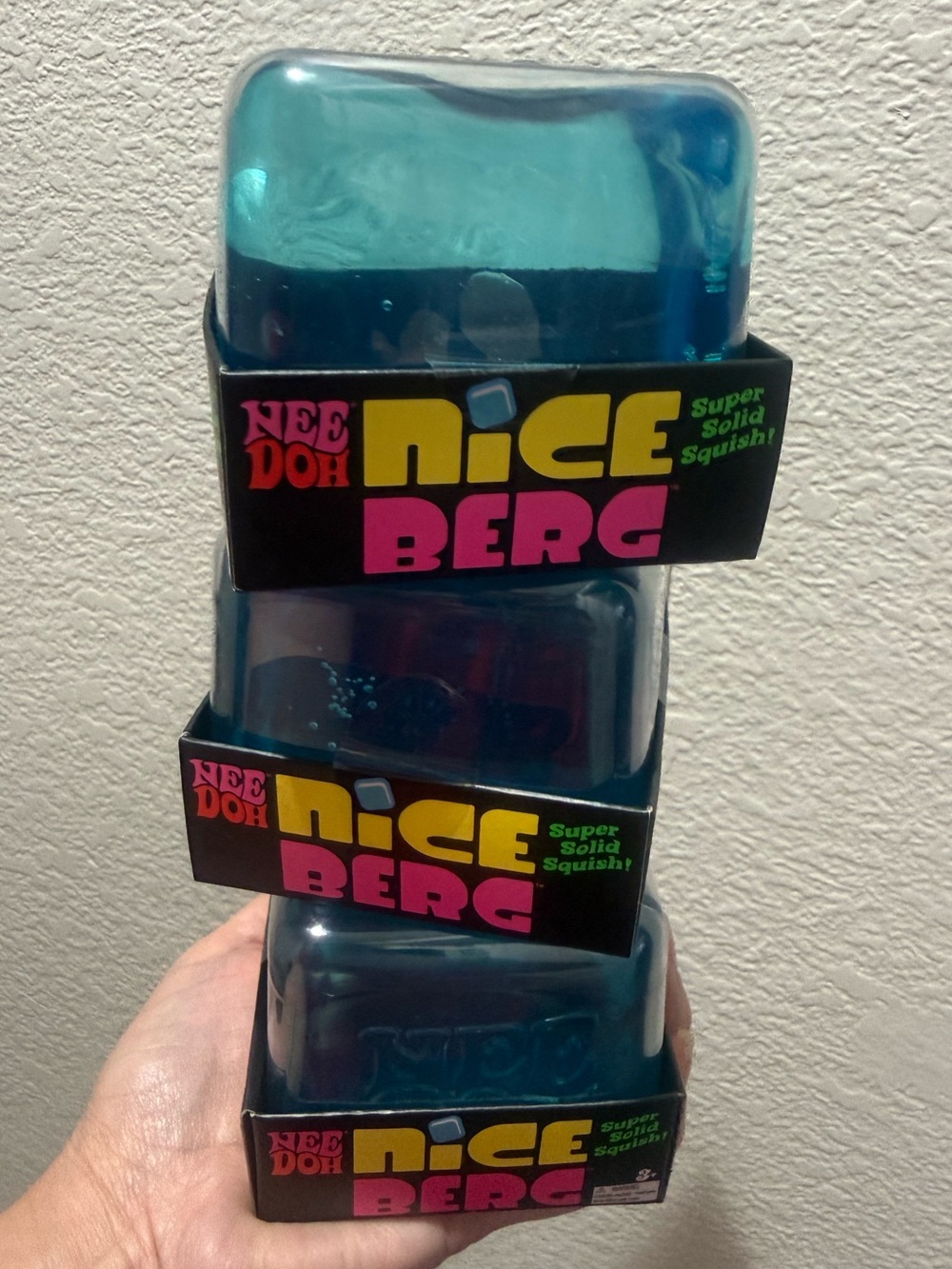 Bundle of 3 NeeDoh NiceBerg. X-Large size. NEW